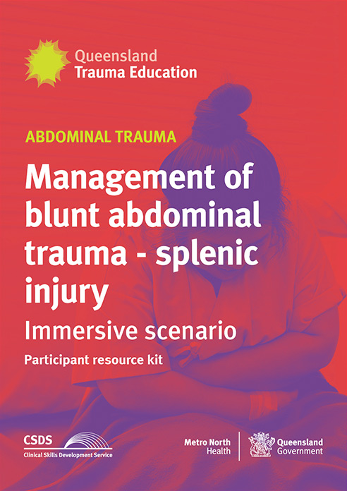 Cover image of Management of blunt abdominal trauma - splenic injury