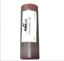 Simulab Simulated Arterial Blood 16oz Red