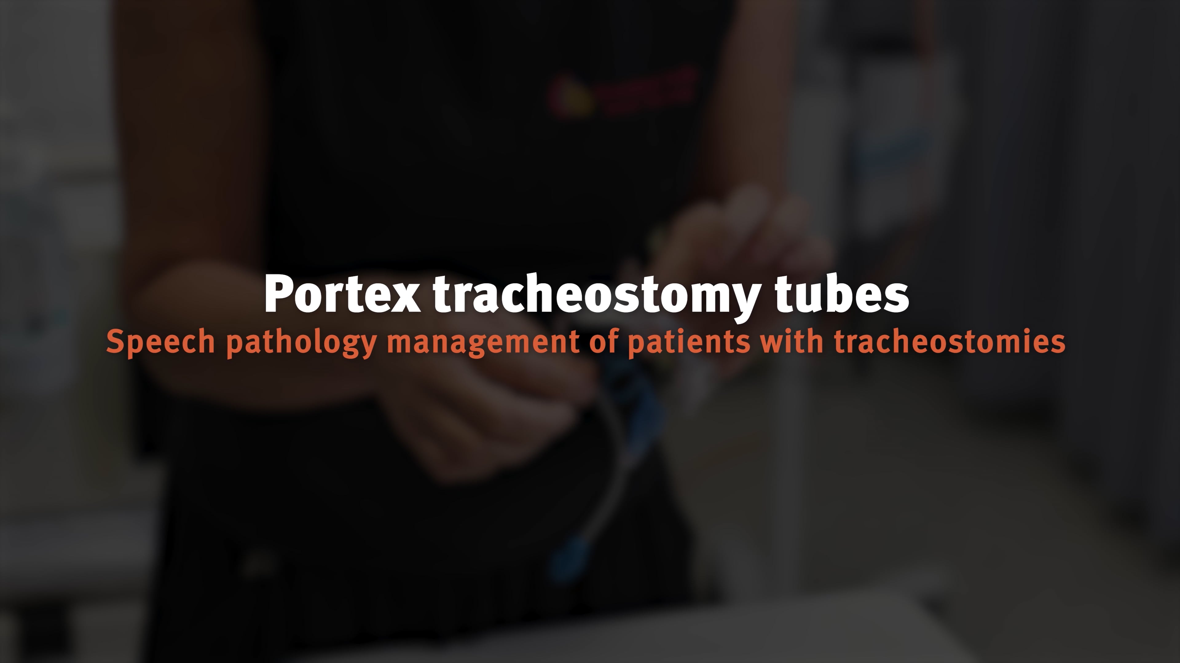 Portex tracheostomy tubes